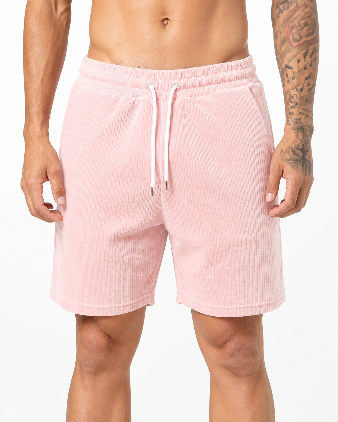 Tyler | Everyday Drawstring Shorts - Pink - front - group 6