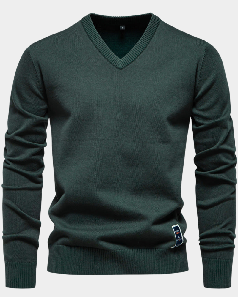 Roberto | Simple Classic V-Neck Sweater