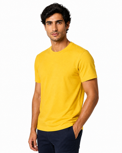 Mitchell | Essential Cotton Crew-Neck T-Shirt - 3 - side