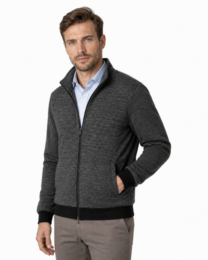 Douglas | Fleece-Lined Casual Jacket - Grey - side