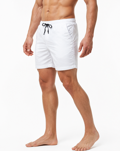Kyle | Quick-Dry Sports Shorts - White - side