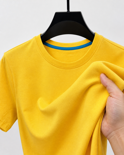 Mitchell | Essential Cotton Crew-Neck T-Shirt - 3 - fabric detail