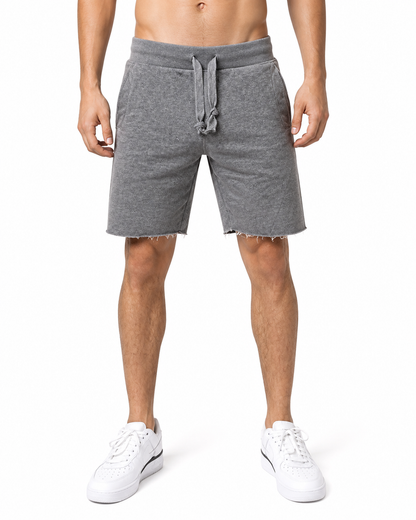Cody | Casual Cotton Drawstring Shorts - Dark grey - front - group 2