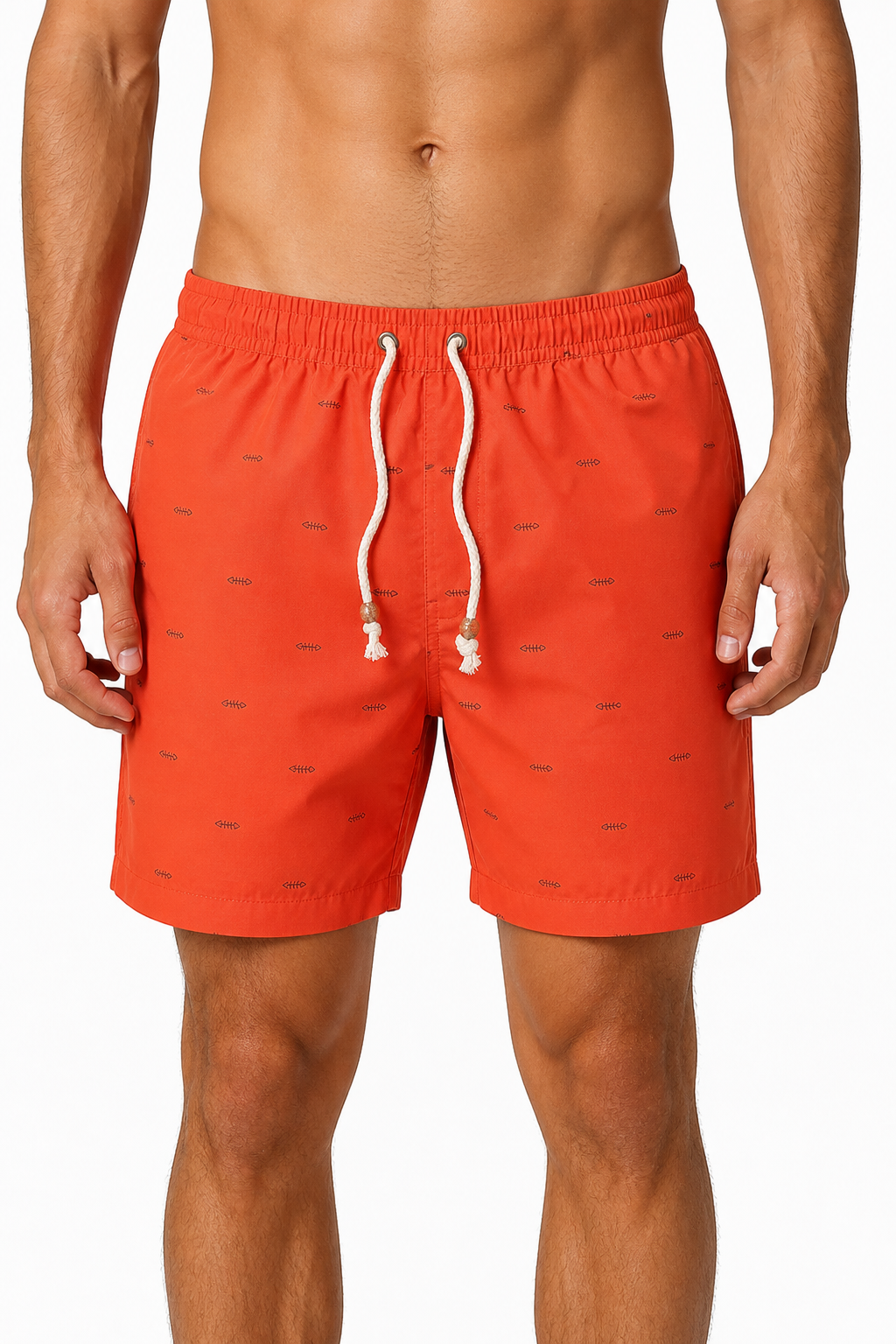 Beach Shorts - front - orange