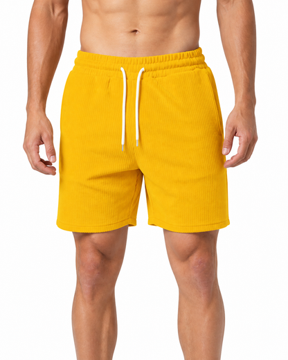 Tyler | Everyday Drawstring Shorts - Yellow - front - group 2