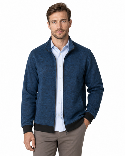 Douglas | Fleece-Lined Casual Jacket - Blue - front - group 3