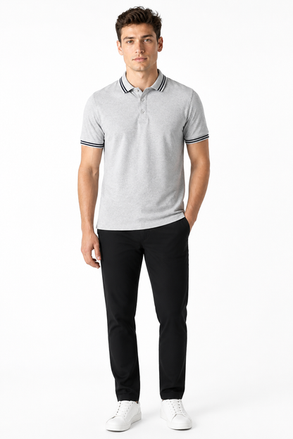 New Autumn Clothing Men Long Sleeved T-shirt - front - Gray