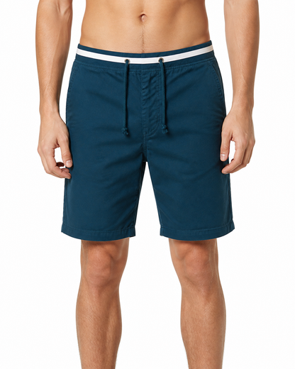 Jason | Classic Cotton Chino Shorts - Mo green - front - group 3