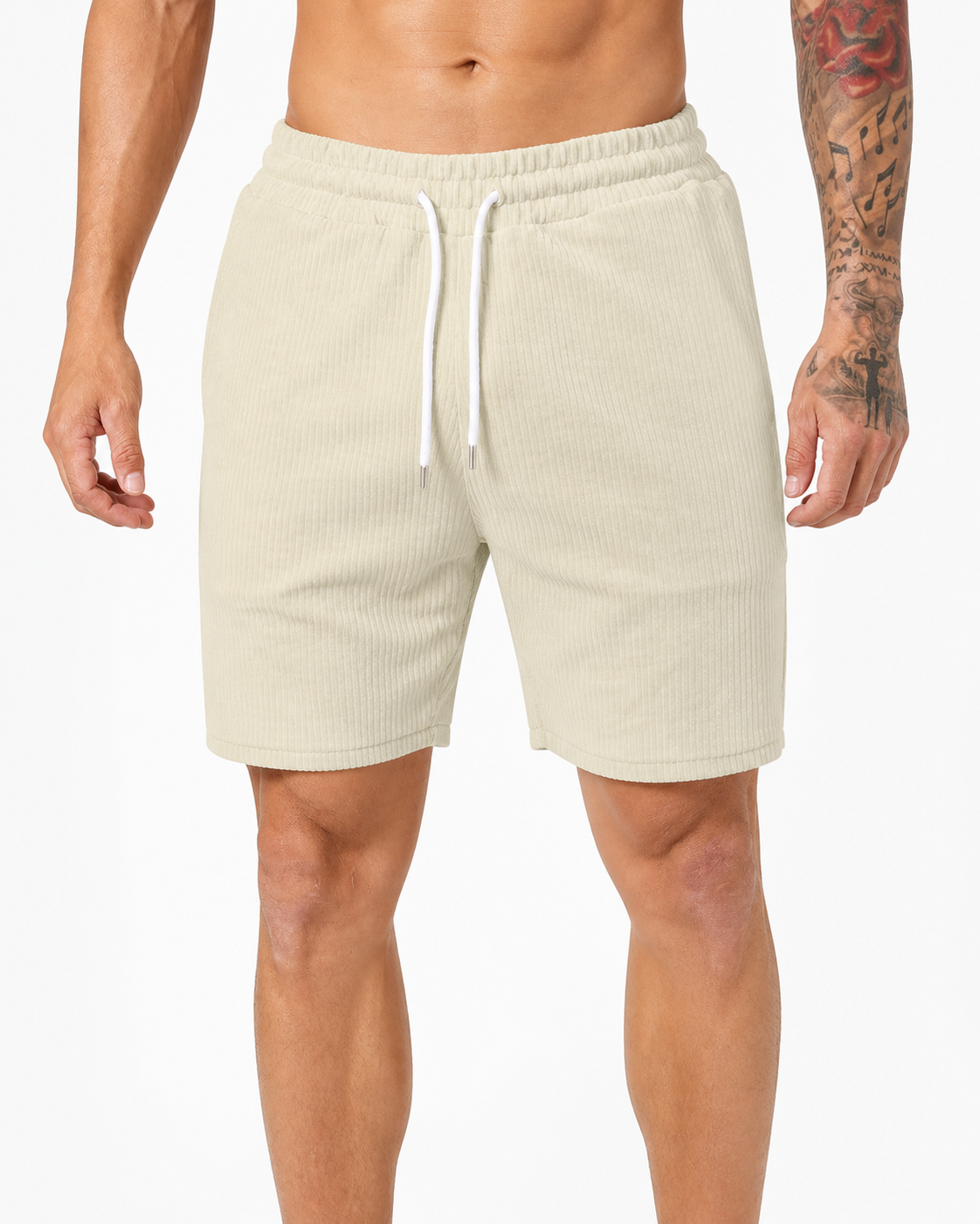 Tyler | Everyday Drawstring Shorts - Apricot - front - group 4