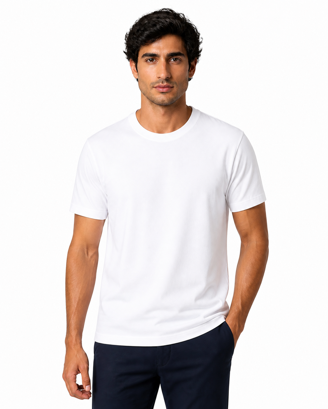 Mitchell | Essential Cotton Crew-Neck T-Shirt - 6 - front - group 5