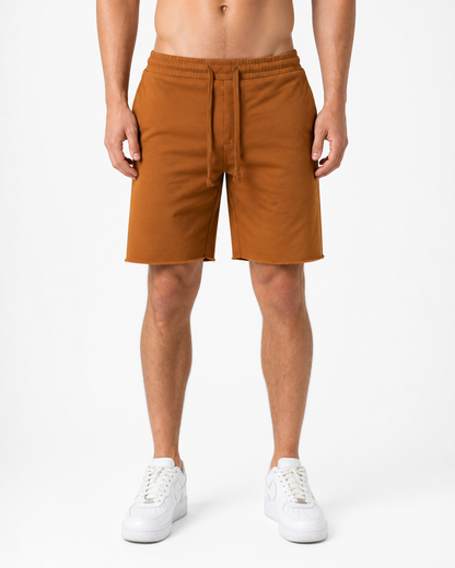 Cody | Casual Cotton Drawstring Shorts - Camel - front - group 6