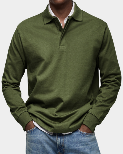 Alessio | Classic Long Sleeve Polo Shirt