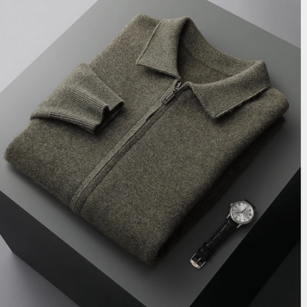 Domenico | Timeless Zip Cardigan