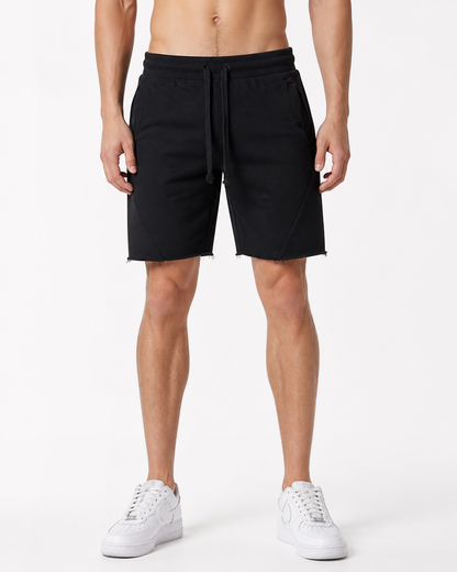 Cody | Casual Cotton Drawstring Shorts - Black - front - group 10