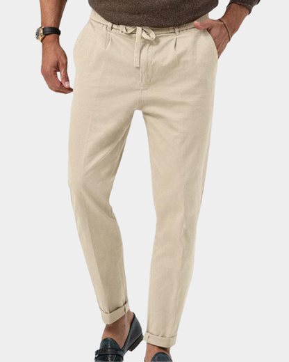 Piacenza | Slim-Fit Pleated Trousers