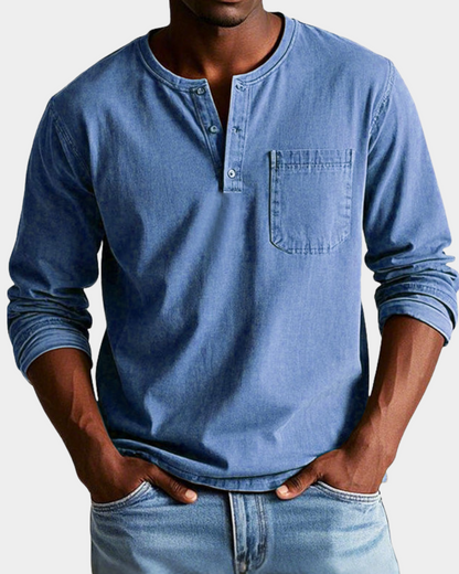 Saverio | Classic Vintage Long-Sleeve Shirt
