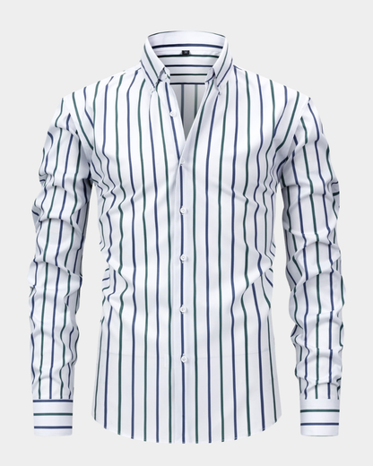Sezze | White Striped Dress Shirt