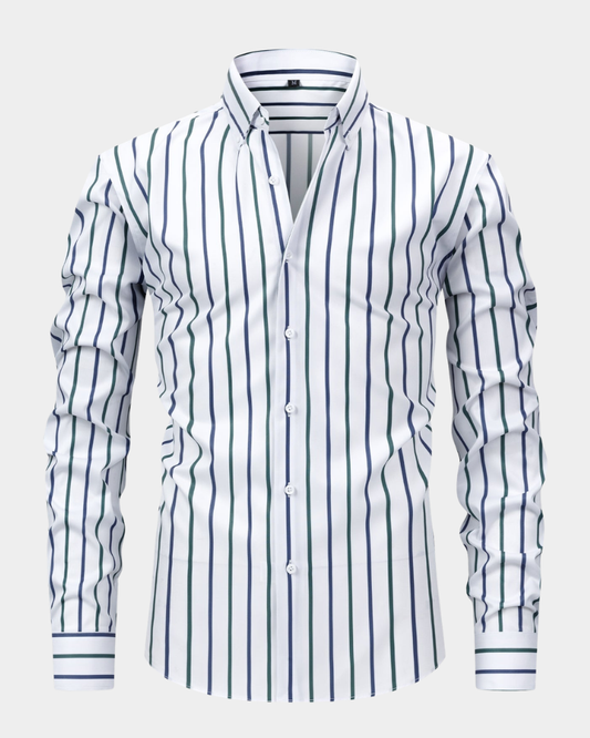 Sezze | White Striped Dress Shirt