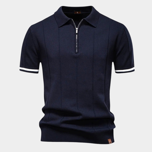 Alarico | Classic Quarter-Zip Polo Shirt