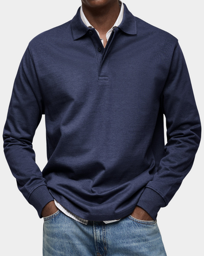 Alessio | Classic Long Sleeve Polo Shirt
