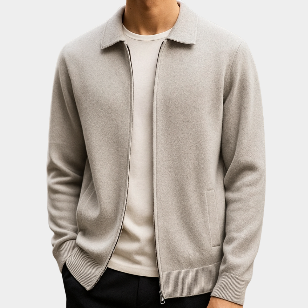 Domenico | Timeless Zip Cardigan