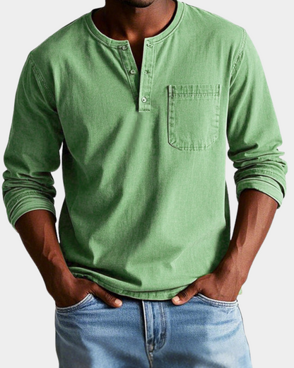 Saverio | Classic Vintage Long-Sleeve Shirt