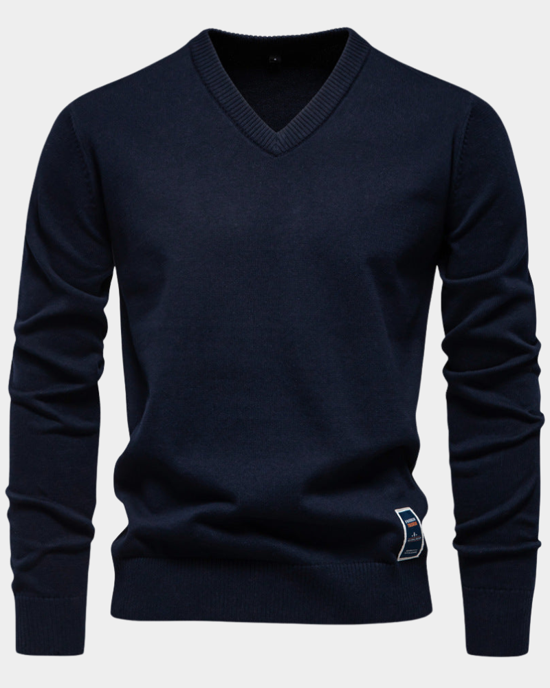 Roberto | Simple Classic V-Neck Sweater