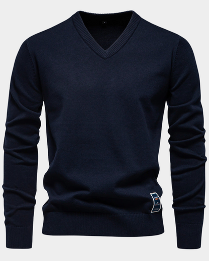 Roberto | Simple Classic V-Neck Sweater