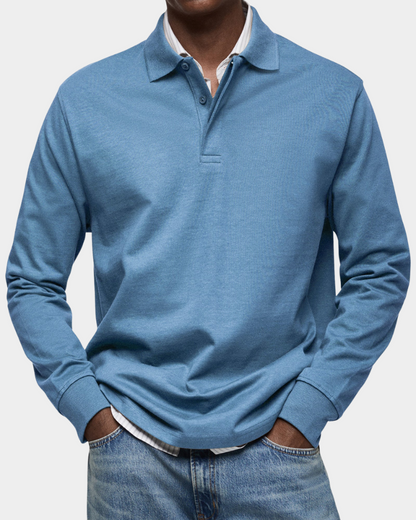 Alessio | Classic Long Sleeve Polo Shirt