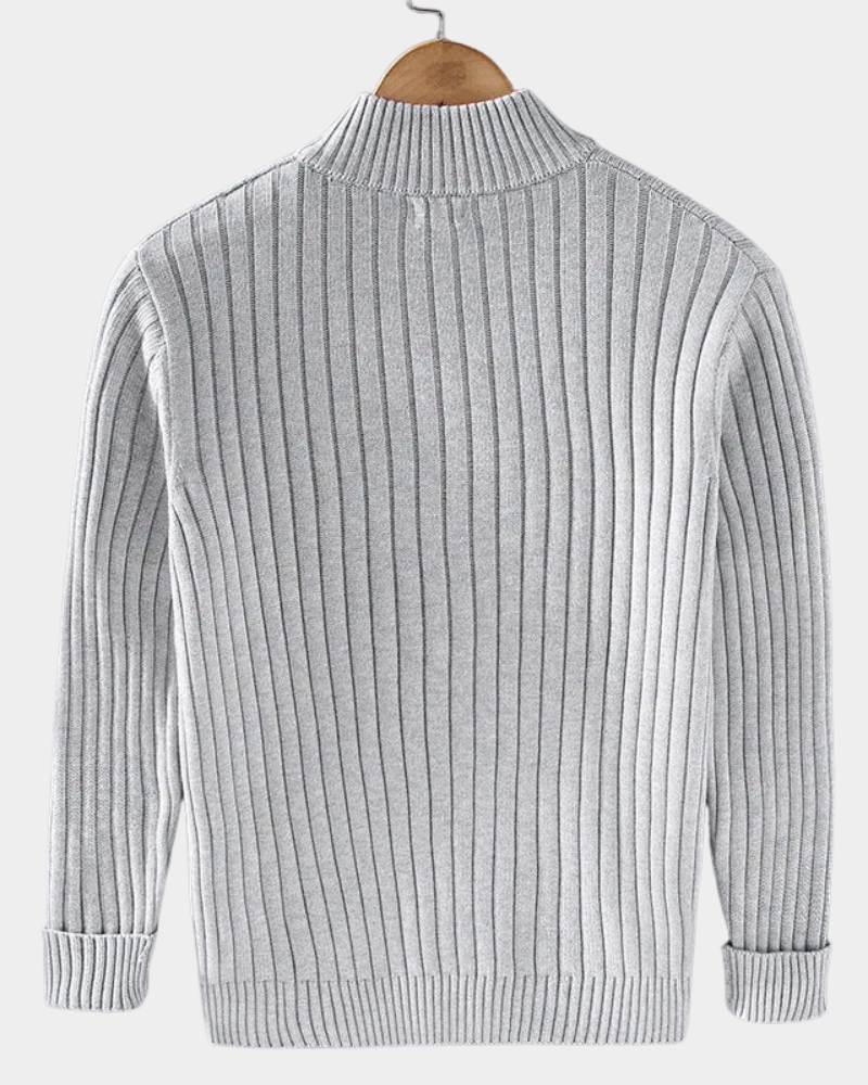 Diano | Ribbed Zip Cardigan