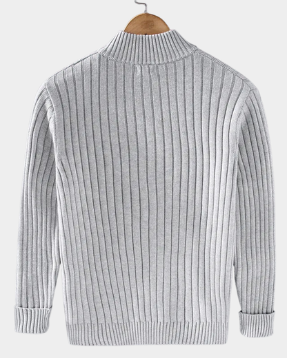 Diano | Ribbed Zip Cardigan