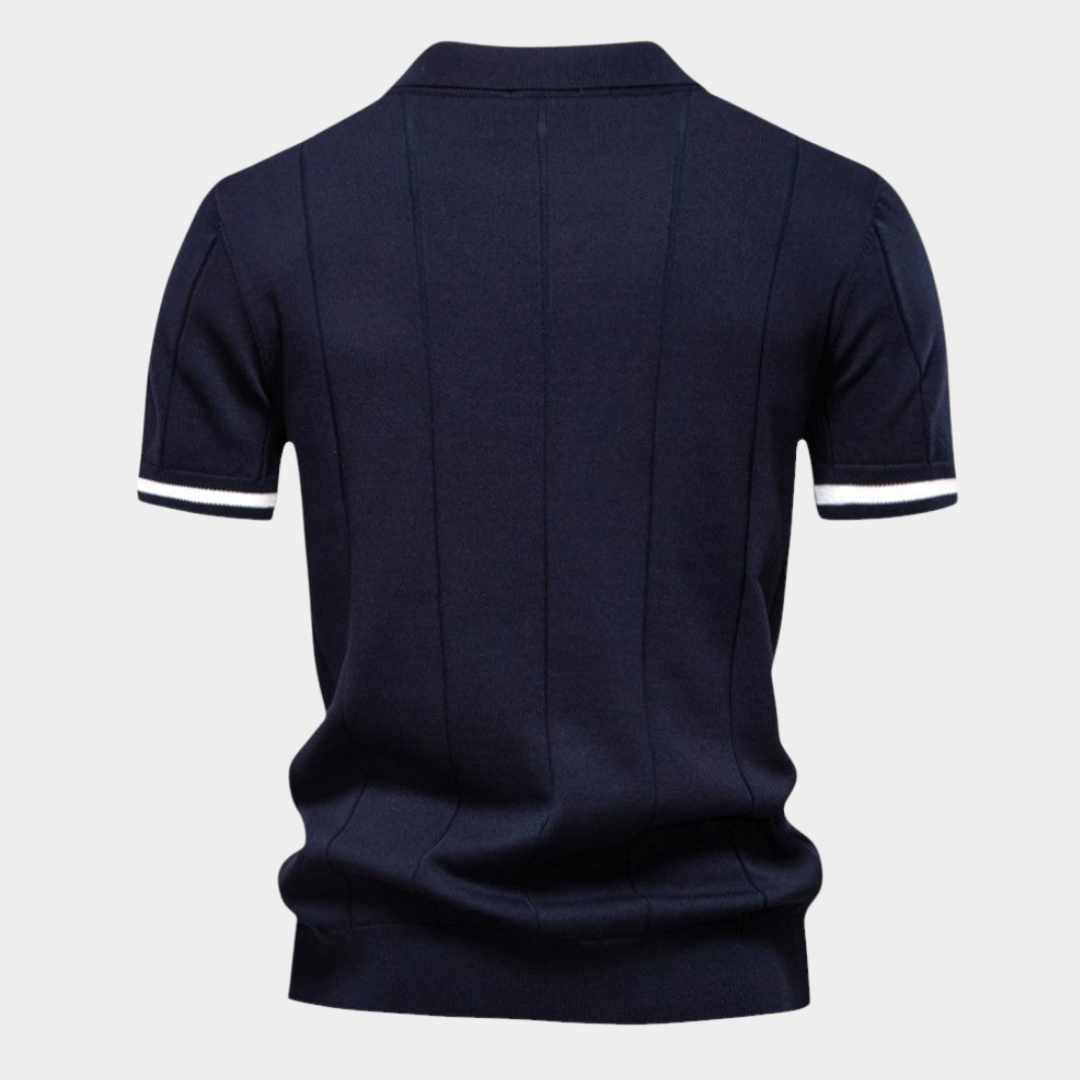 Alarico | Classic Quarter-Zip Polo Shirt