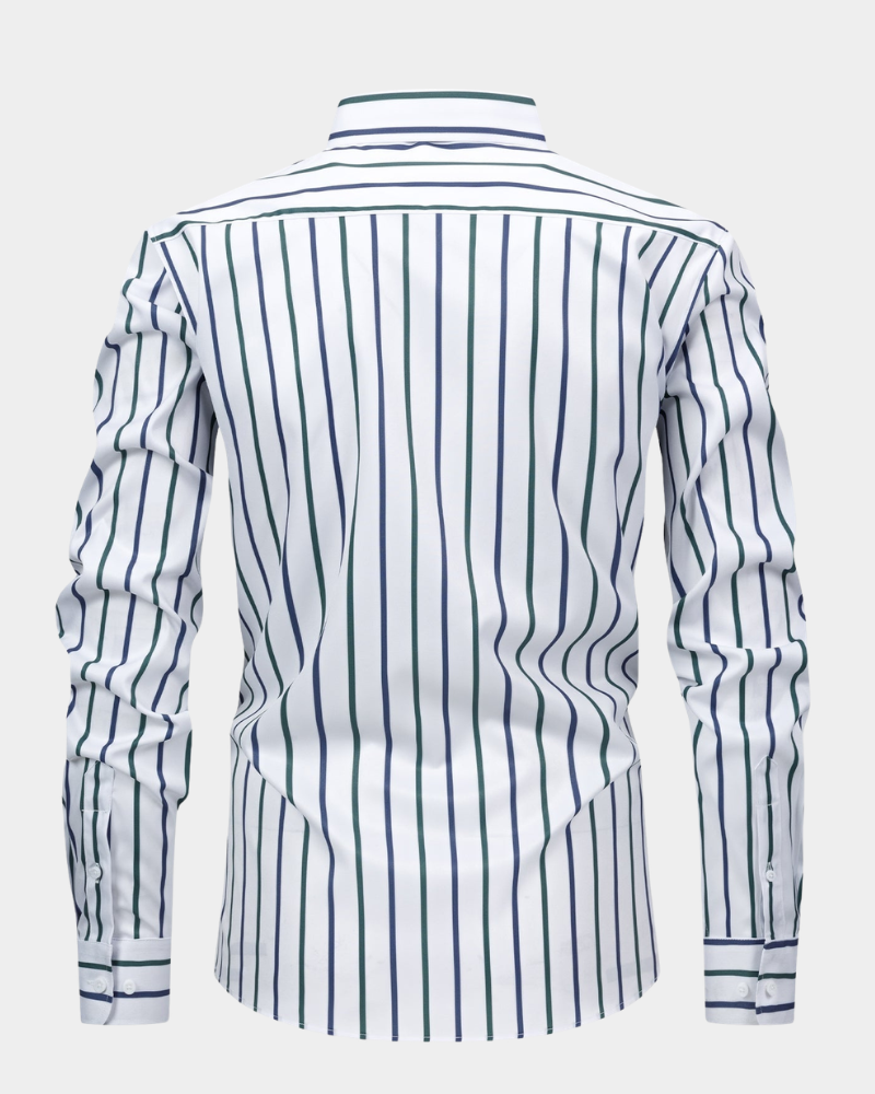 Sezze | White Striped Dress Shirt