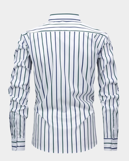 Sezze | White Striped Dress Shirt