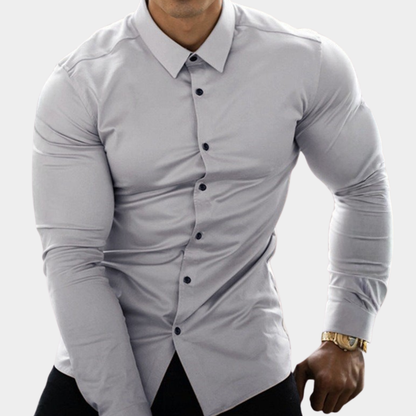 Asti | Casual Long Sleeve Polo Shirt