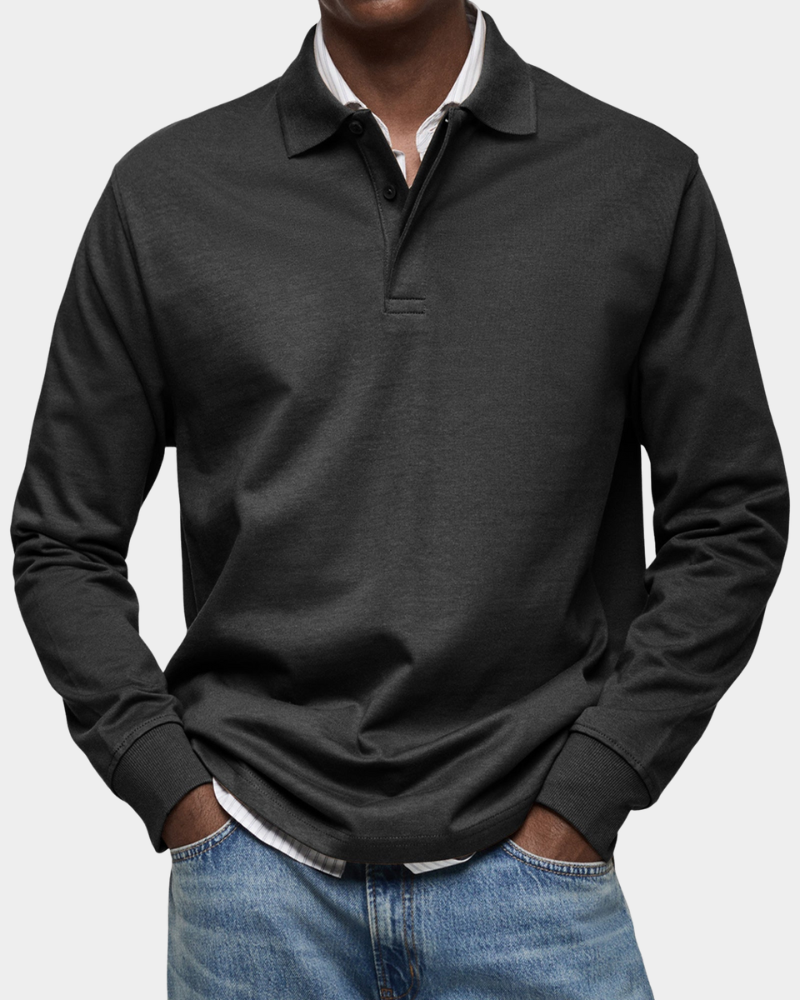 Alessio | Classic Long Sleeve Polo Shirt