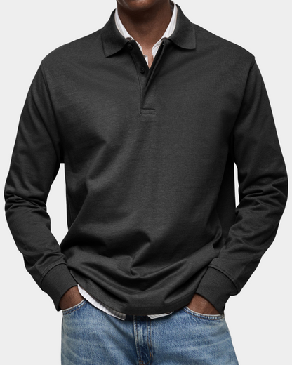 Alessio | Classic Long Sleeve Polo Shirt