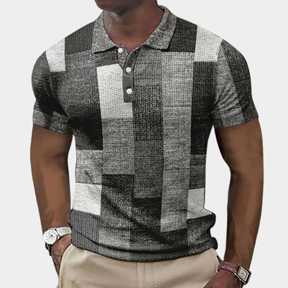 Adalberto | Plaid Slim Fit Polo Shirt