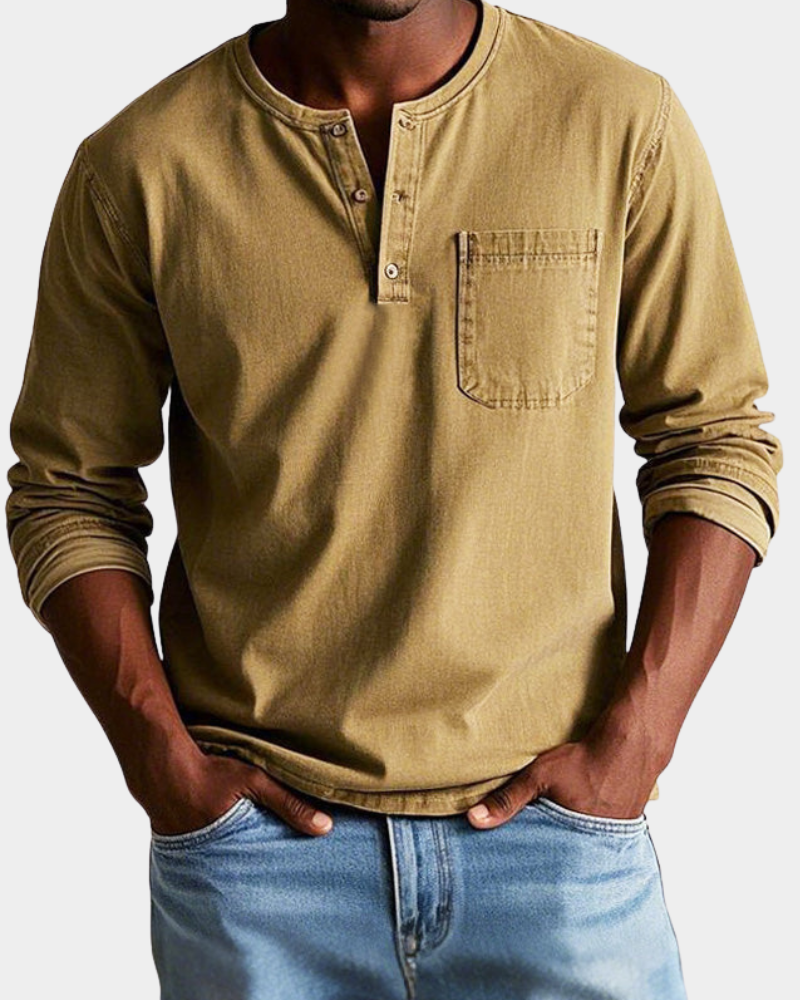 Saverio | Classic Vintage Long-Sleeve Shirt