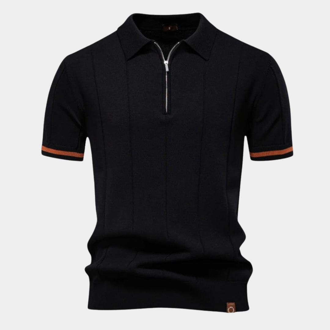 Alarico | Classic Quarter-Zip Polo Shirt