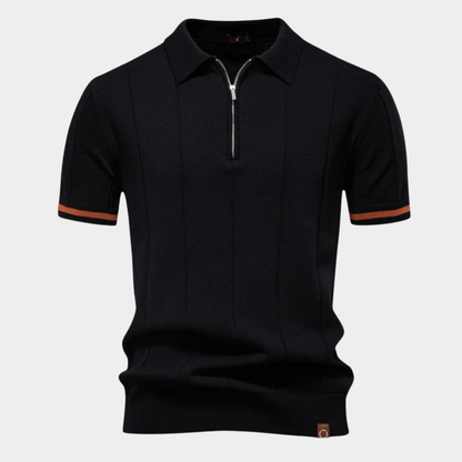Alarico | Classic Quarter-Zip Polo Shirt
