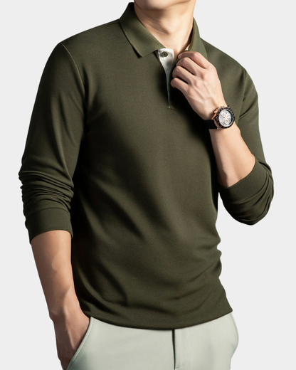 Alfredo | Premium Long-Sleeve Polo