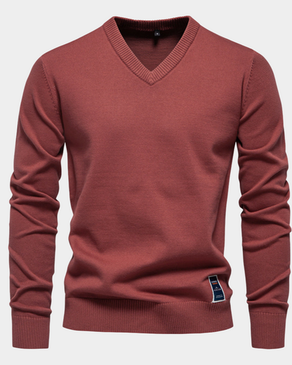Roberto | Simple Classic V-Neck Sweater
