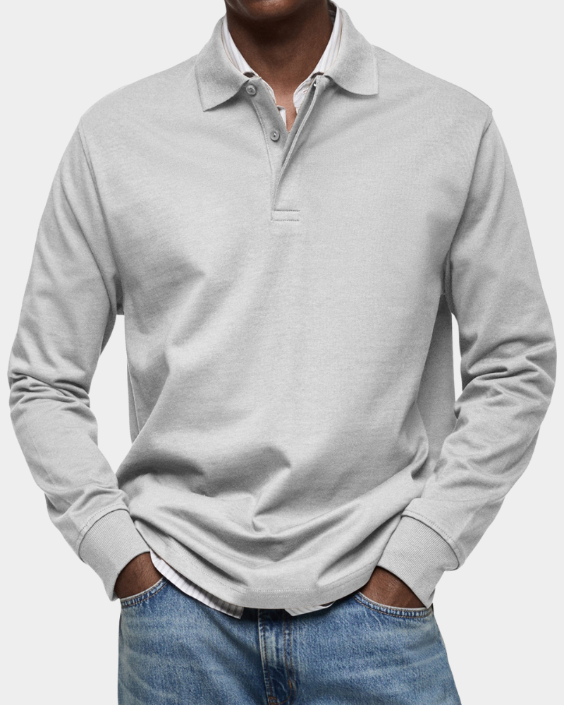 Alessio | Classic Long Sleeve Polo Shirt