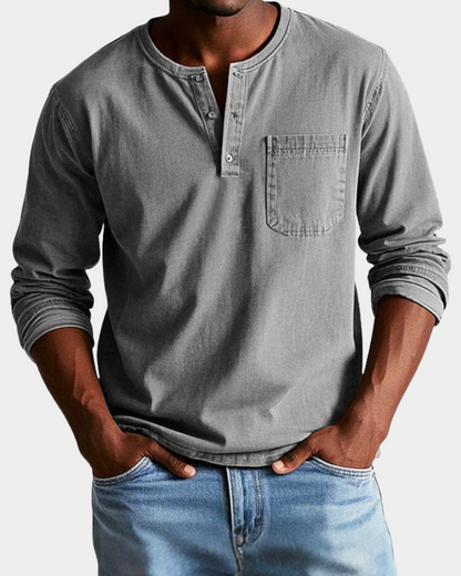 Saverio | Classic Vintage Long-Sleeve Shirt