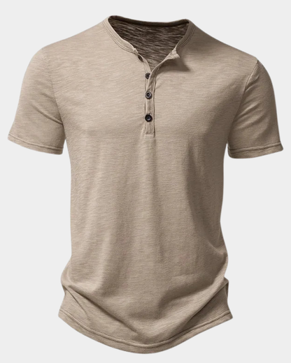 Angelo | Slim Fit Henley T-Shirt