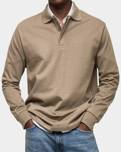 Alessio | Classic Long Sleeve Polo Shirt