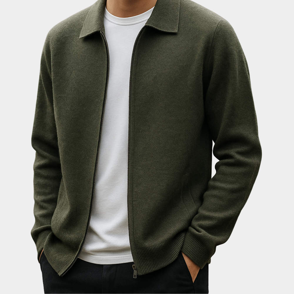 Domenico | Timeless Zip Cardigan