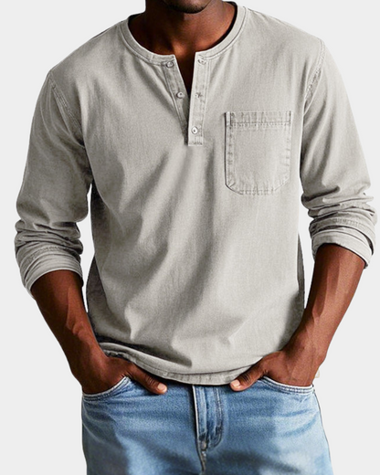 Saverio | Classic Vintage Long-Sleeve Shirt