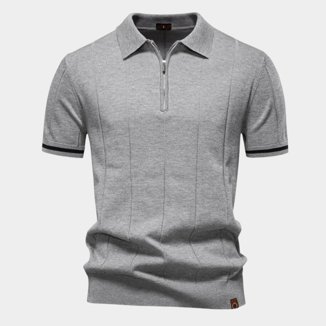 Alarico | Classic Quarter-Zip Polo Shirt